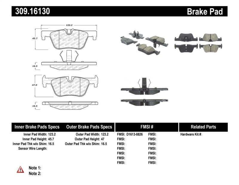 StopTech Performance Brake Pads