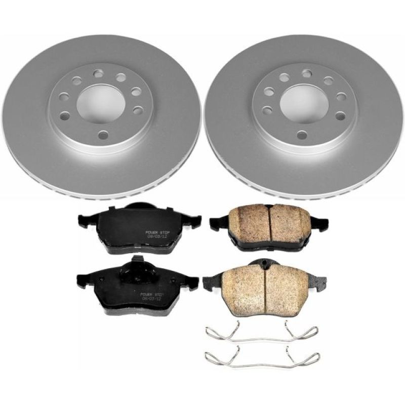 Power Stop 97-98 Saab 900 Front Z23 Evolution Sport Coated Brake Kit