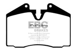 EBC 89-95 Ferrari 348 3.4 Redstuff Front/Rear Brake Pads (Axle Set Only)