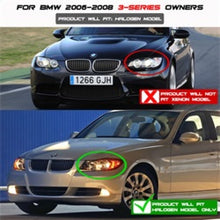 Load image into Gallery viewer, Spyder BMW E90 3-Series 06-08 Projector LED Halo Amber Reflctr Rplc Bulb Chrm PRO-YD-BMWE9005-AM-C