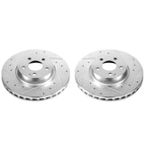 Power Stop 13-14 Mercedes-Benz C300 Front Evolution Drilled & Slotted Rotors - Pair