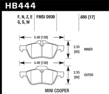 Load image into Gallery viewer, Hawk 02-08 Mini Cooper DTC-30 Race Front Brake Pads