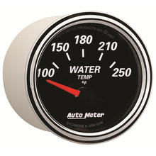Load image into Gallery viewer, Autometer Designer Black II 52mm 250 Deg F Water Temp Gauge