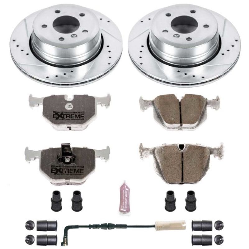 Power Stop 06-07 BMW 530xi Rear Z26 Street Warrior Brake Kit