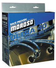 Load image into Gallery viewer, Moroso Chevrolet Small Block Ignition Wire Set - Ultra 40 - Unsleeved - Non-HEI - Under Header - Blk