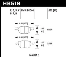 Load image into Gallery viewer, Hawk HP+ 08-09 Mazda 3 / Ford/ Volvo HP+ Street Front Brake Pads