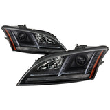 Spyder 08-15 Audi TT (HID Model Only) Projector Headlights - Sequential Signal - Black