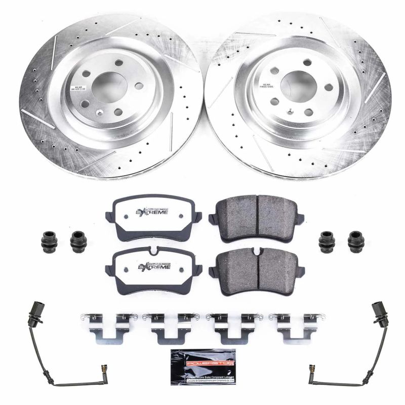 Power Stop 2018 Audi S8 Rear Z26 Street Warrior Brake Kit