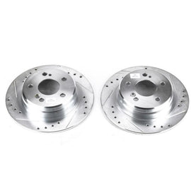 Power Stop 90-93 Mercedes-Benz 300SL Rear Evolution Drilled & Slotted Rotors - Pair
