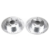 Power Stop 90-93 Mercedes-Benz 300SL Rear Evolution Drilled & Slotted Rotors - Pair