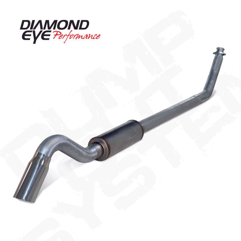 Diamond Eye 4in SS TURBO BACK SGL DUMP OUT 98.5-02 DODGE INCLUDING TIP