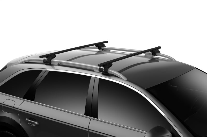 Thule SquareBar 127 Load Bars for Evo Roof Rack System (2 Pack / 50in) - Black