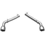 QTP 10-13 Chevrolet Camaro SS 6.2L 304SS Eliminator Muffler Delete Axle Back Exhaust w/4.5in Tips