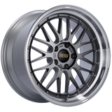 BBS LM 19x8.5 5x112 ET32 Diamond Black Center Diamond Cut Lip Wheel -82mm PFS/Clip Required