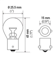 Load image into Gallery viewer, Hella Bulb 1156 12V 27W BA15s S8