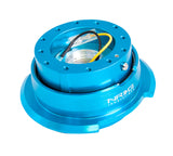NRG Quick Release Kit Gen 2.8 - New Blue Body / Titanium Chrome Ring