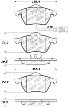 Load image into Gallery viewer, StopTech Performance 99-08 VW Jetta / 5/99-05 Golf GTi/GLS Turbo Front Brake Pads