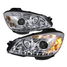 Load image into Gallery viewer, Spyder Mercedes Benz C-Class 08-11 Projector Headlights Halogen - DRL Chrm PRO-YD-MBW20408-DRL-C