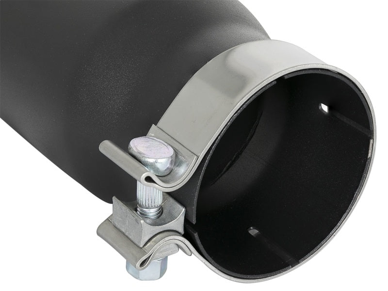 aFe MACH Force-Xp 409 Stainless Steel Exhaust Tip 3.5 In x 4.5in Out x 12in L Clamp-On