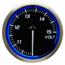 Load image into Gallery viewer, DEFI Racer Gauge N2 52mm Volts 10-15V Blue