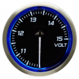 DEFI Racer Gauge N2 52mm Volts 10-15V Blue