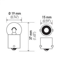 Load image into Gallery viewer, Hella Bulb 5008 12V 10W Ba15S B6 (2)