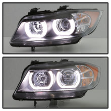 Load image into Gallery viewer, Spyder BMW E90 3-Series 06-08 4DR Headlights - Halogen Model Only - Black PRO-YD-BMWE9005V2-AM-BK