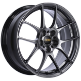 BBS RF 17x7.5 5x100 ET48 Diamond Black Wheel -70mm PFS/Clip Required