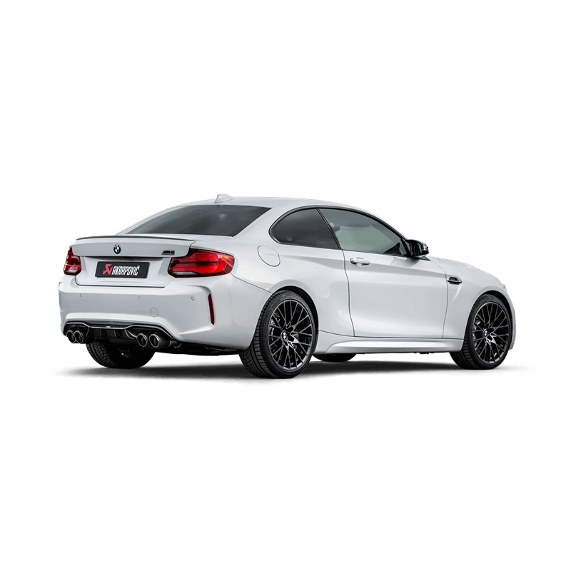 Akrapovic 2018+ BMW M2 Competition/M2 CS (F87N) Slip-On Line (Titanium) w/Carbon Fiber Tips