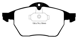 EBC 99-02 Saab 9-3 Convertible Yellowstuff Front Brake Pads