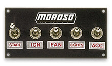 Load image into Gallery viewer, Moroso Toggle Switch Panel - Econo - 4in x 5in - Four On/Off Switches