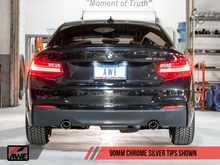 Load image into Gallery viewer, AWE Tuning BMW F22 M235i / M240i Touring Edition Axle-Back Exhaust - Chrome Silver Tips (90mm)