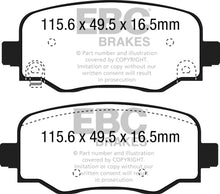 Load image into Gallery viewer, EBC 15+ Fiat 500X 1.4 Turbo Ultimax2 Rear Brake Pads