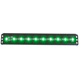 ANZO Universal 12in Slimline LED Light Bar (Green)