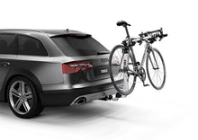 Load image into Gallery viewer, Thule Helium Pro 3 - Hanging Hitch Bike Rack w/HitchSwitch Tilt-Down (Up to 3 Bikes) - Silver