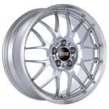 BBS RS-GT 19x9.5 5x112 ET38 Diamond Silver Center Diamond Cut Lip Wheel -82mm PFS/Clip Required