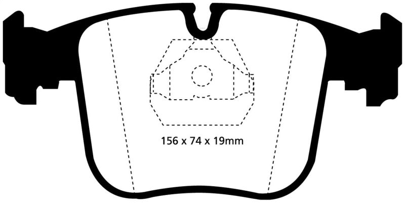 EBC 91-93 BMW 850 5.0 Redstuff Front Brake Pads