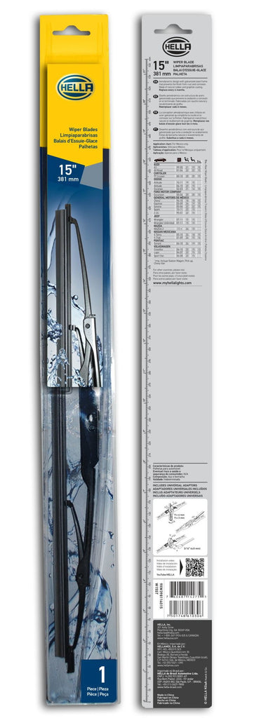 Hella Standard Wiper Blade 15in - Single