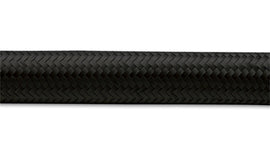 Vibrant -8 AN Black Nylon Braided Flex Hose (5 foot roll)
