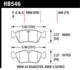 Hawk Performance Ceramic Street Brake Pads