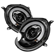 Load image into Gallery viewer, Spyder Mini Cooper 2007-2012 Projector Headlights Halogen Model Only - DRL Black PRO-YD-MC07-DRL-BK