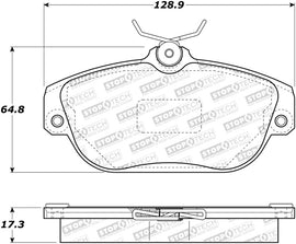 StopTech Street Touring 92-97 Volvo 960 Front Brake Pads - Semi-Metallic