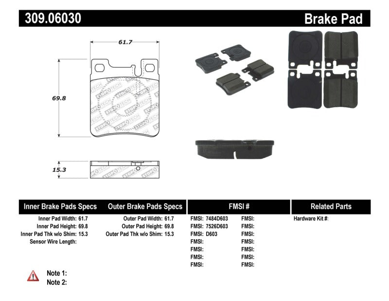 StopTech Performance Brake Pads