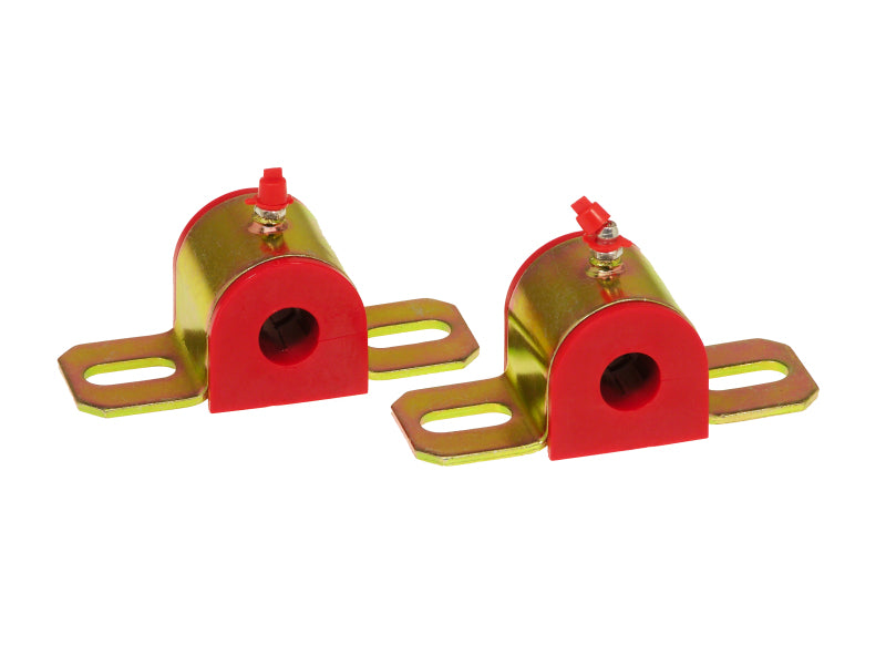 Prothane Universal Greasable Sway Bar Bushings - 11/16in - Type B Bracket - Red