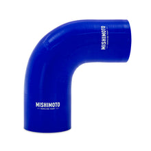 Load image into Gallery viewer, Mishimoto Silicone Reducer Coupler 90 Degree 2.75in to 3in - Blue