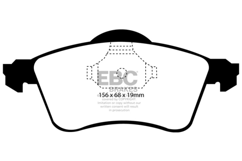 EBC 97-98 Volkswagen Eurovan 2.5 Greenstuff Front Brake Pads