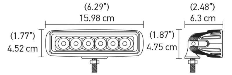 Hella Value Fit Mini 6in LED Light Bar - Spot