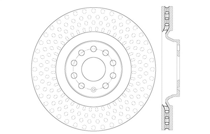 StopTech Slotted & Drilled Sport Brake Rotor