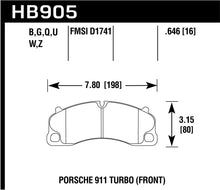 Load image into Gallery viewer, Hawk 14-18 Porsche 911 HP Plus Street Front Brake Pads