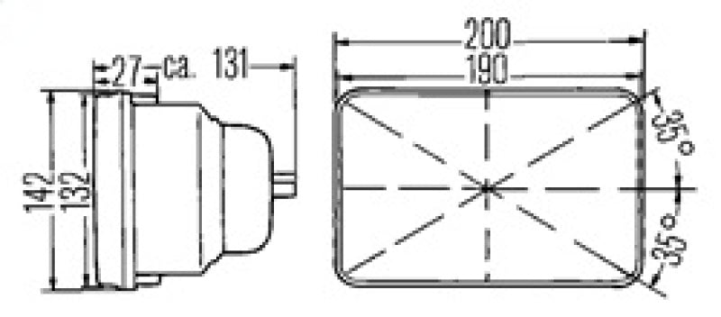 Hella Headlamp Insert Esh Fa Gn Mgs12 (Single)